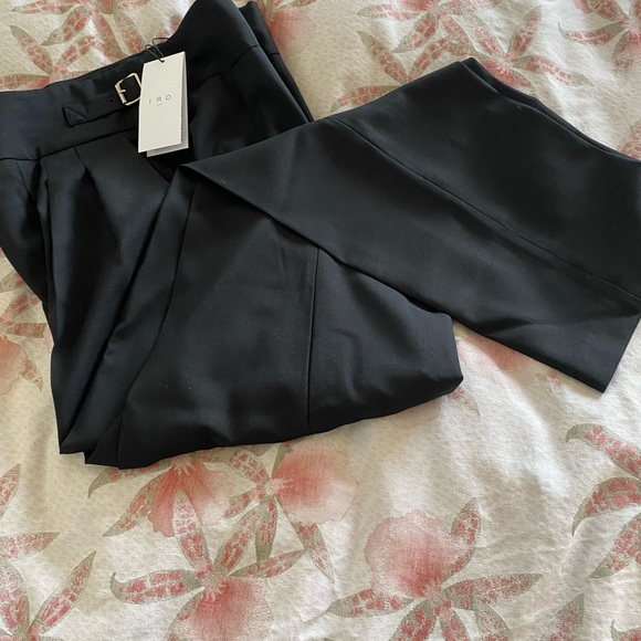 IRO Virgin wool trousers in Black SZ 40( 30”waist) NWT/ retail $395 - Picture 10 of 10